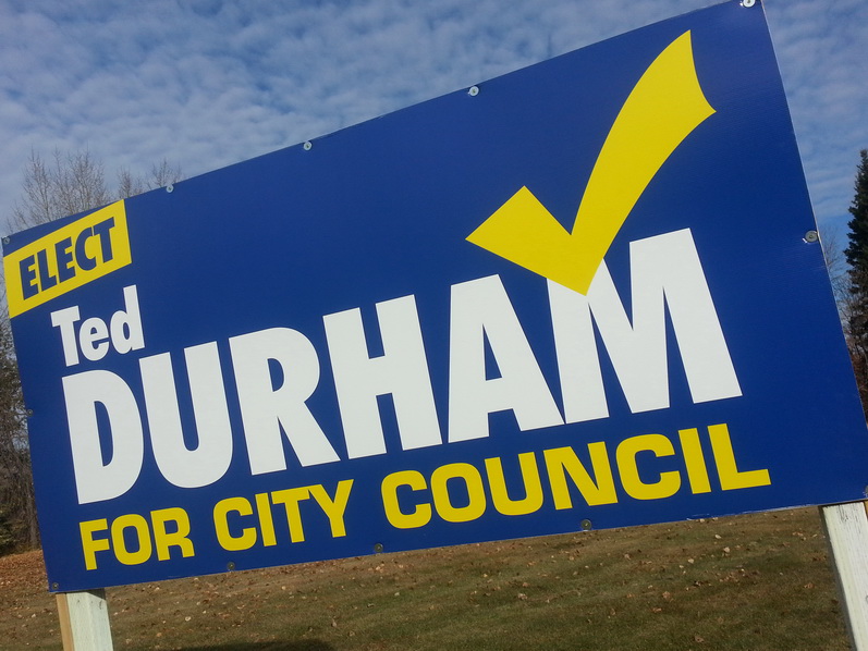 Morinville Election Sign